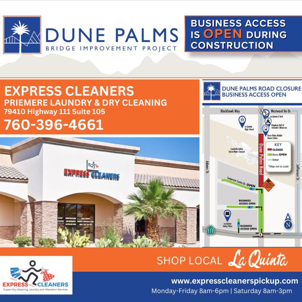 Express Cleaners | Premier Laundry & Dry Cleaning | 79410 Highway 111 | Suite 105