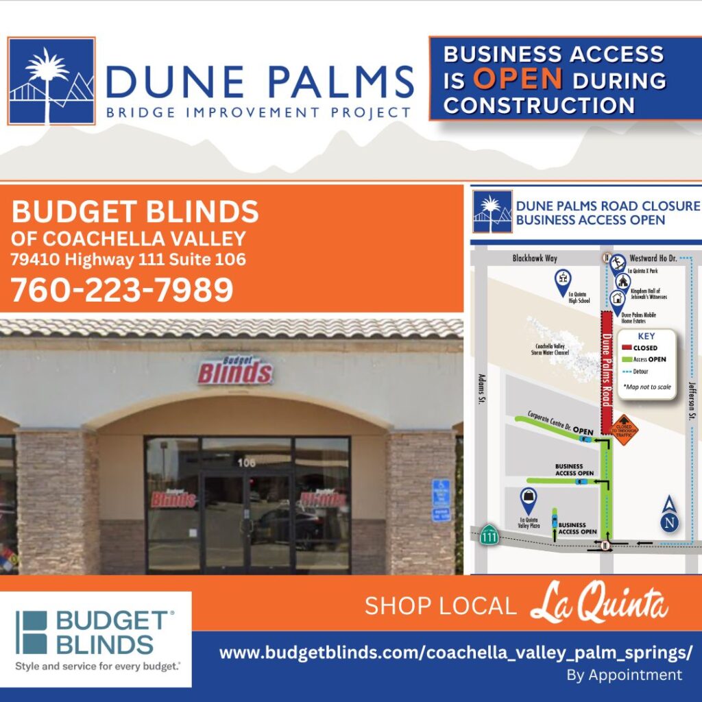 Budget Blinds of Coachella Valley | 79410 Highway 111 | Suite 106