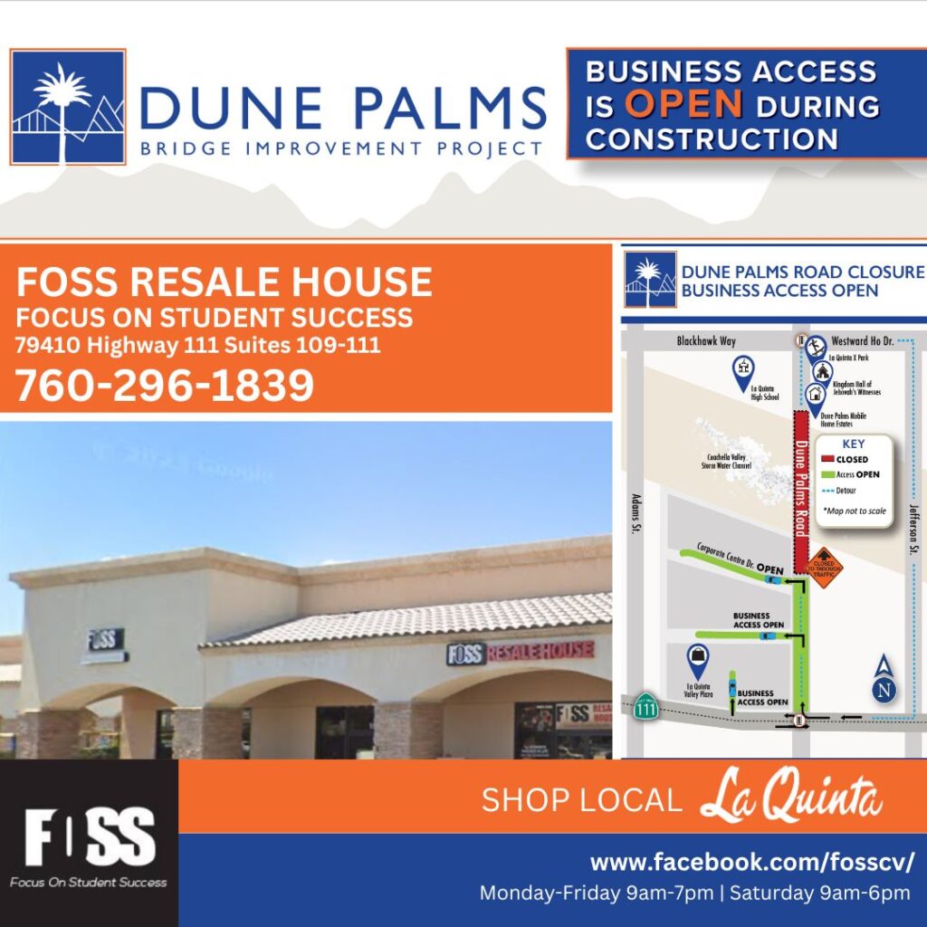 Foss Resale House | Focus on Student Success | 79410 Highway 111 | Suite 109-111