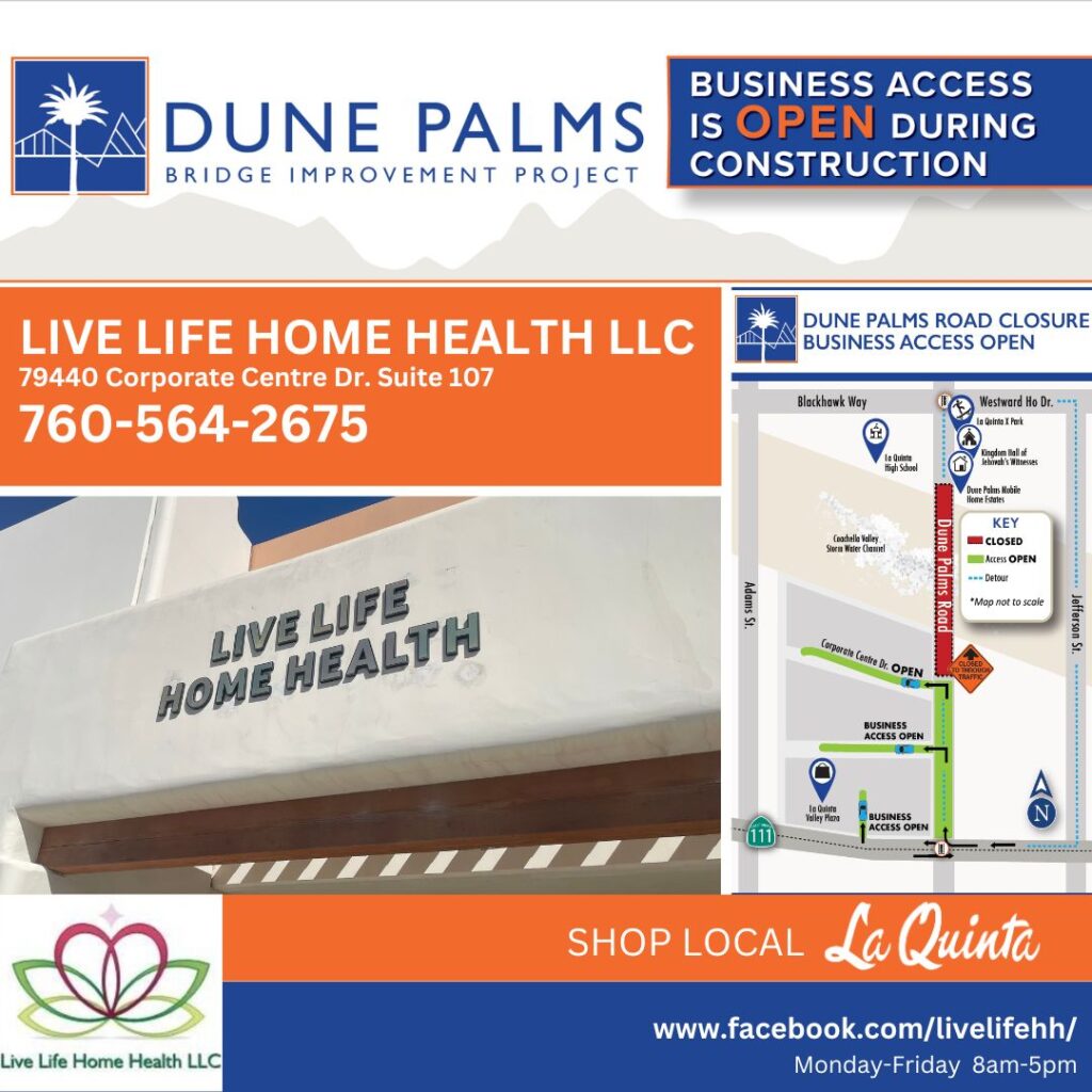 Live Life Home Health, LLC | 79440 Corporate Center Drive | Suite 107