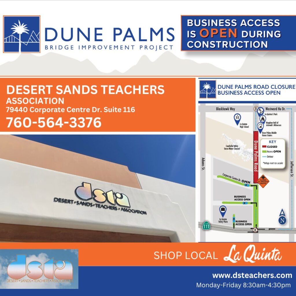 Desert Sand Teachers Association | 79440 Corporate Center Drive | Suite 116